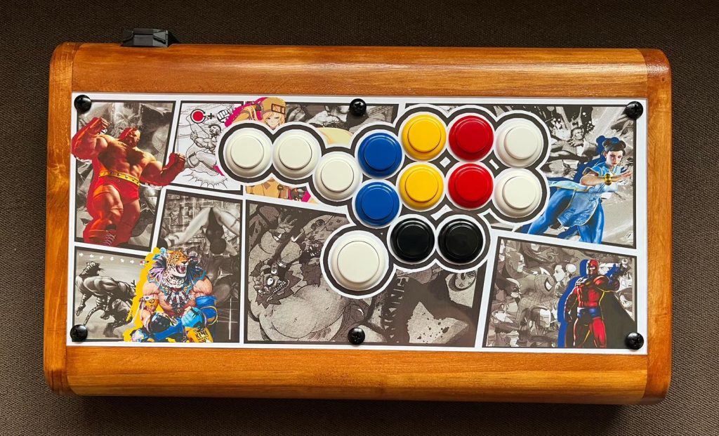 my first custom fight stick! made it for checkmate showdown : r/fightsticks